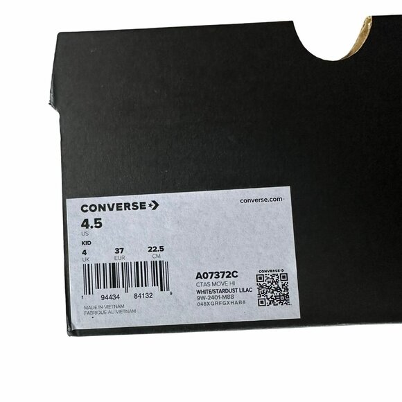 ⭐Converse Taylor Move Platform 4.5 Kid Shoes Sneakers White Pink Ombre A07372C - Picture 8 of 13